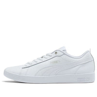 (WMNS) PUMA Smash v2 Leather 'Triple White' 365208-04