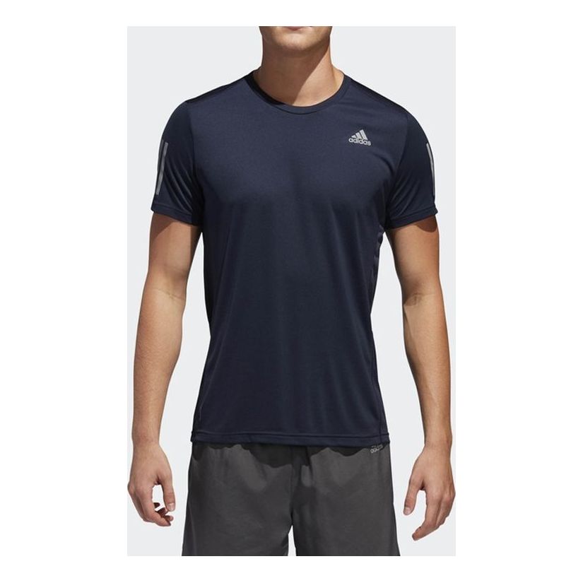 adidas Own The Run Tee Running Short Sleeve Blue DX1994