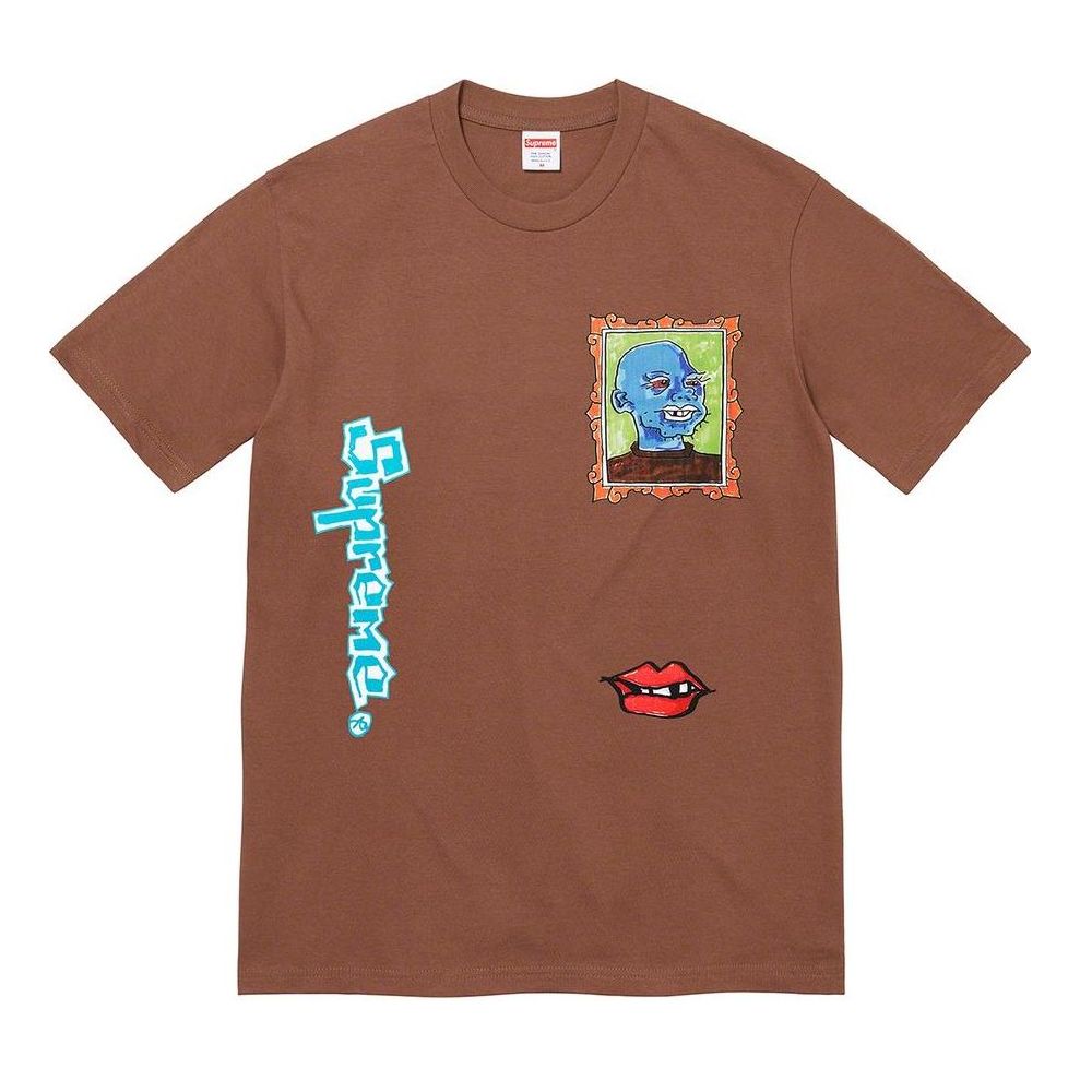 Supreme FW22 Gonz portrait tee T SUP-FW22-278-DBRO