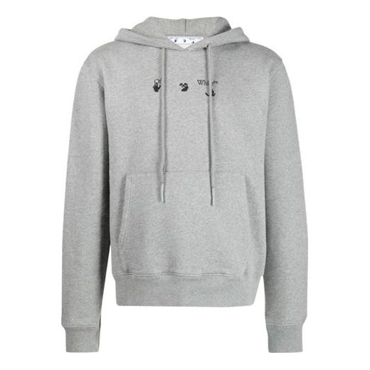 Off-White SS21 Logo Arrow Alphabet Printing Loose Fit Gray OMBB034S21FLE0050845