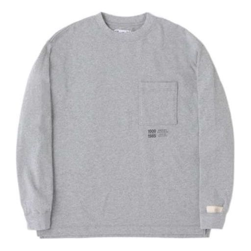 New Balance 1000 Long Sleeve T-Shirt Regular Fit Asia Sizing 'Grey' AMT25023-HGR