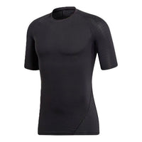 adidas Ask Tec Tee Ss Tight Gym Sports Short Sleeve Black CF7171