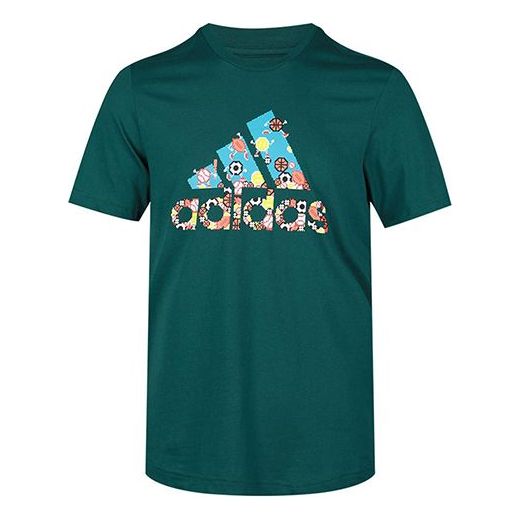 adidas Sports Stylish Short Sleeve Forest Green FN1748