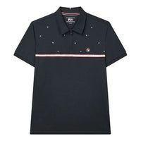 FILA Embroidered Logo Casual Sports Short Sleeve POLO Blue F11M131119F-NV