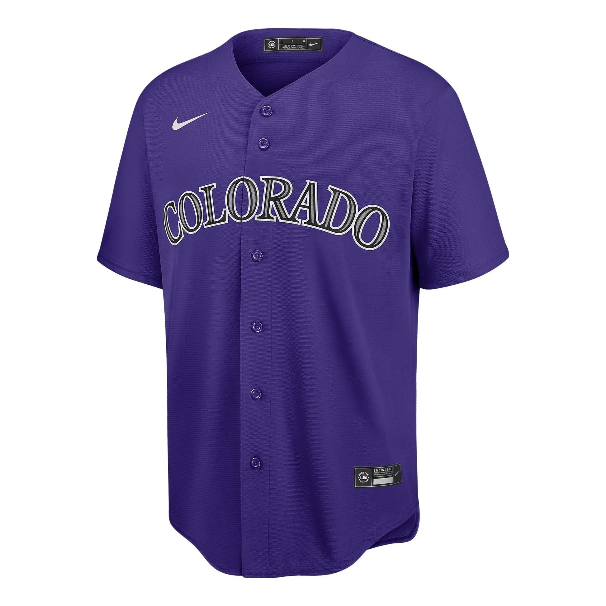 Nike x MLB Colorado Rockies Replica Baseball Jersey 'Purple' T770DNPPDNV-XVP