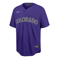Nike x MLB Colorado Rockies Replica Baseball Jersey 'Purple' T770DNPPDNV-XVP