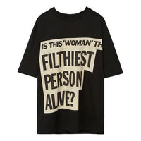 LOEWE Chest Slogan Printing Short Sleeve Unisex Black H000341X11