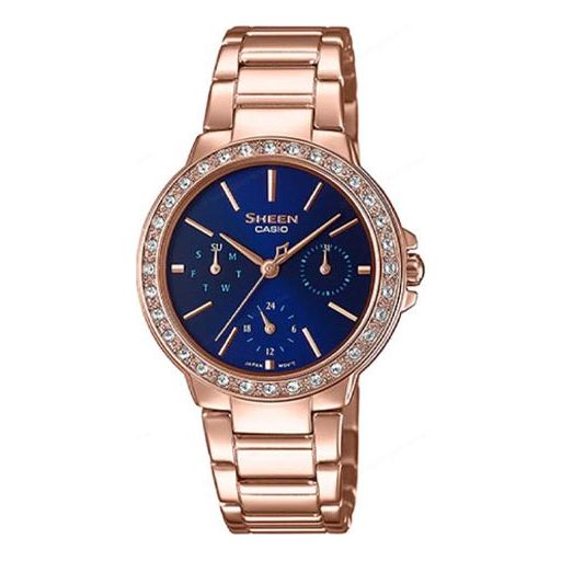 CASIO SHEEN Waterproof Stainless Steel Strap Dark Blue Analog SHE-3069PG-2A
