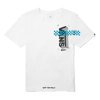 Men's Vans Alphabet Printing Round Neck Short Sleeve White VN0A4P43WHT