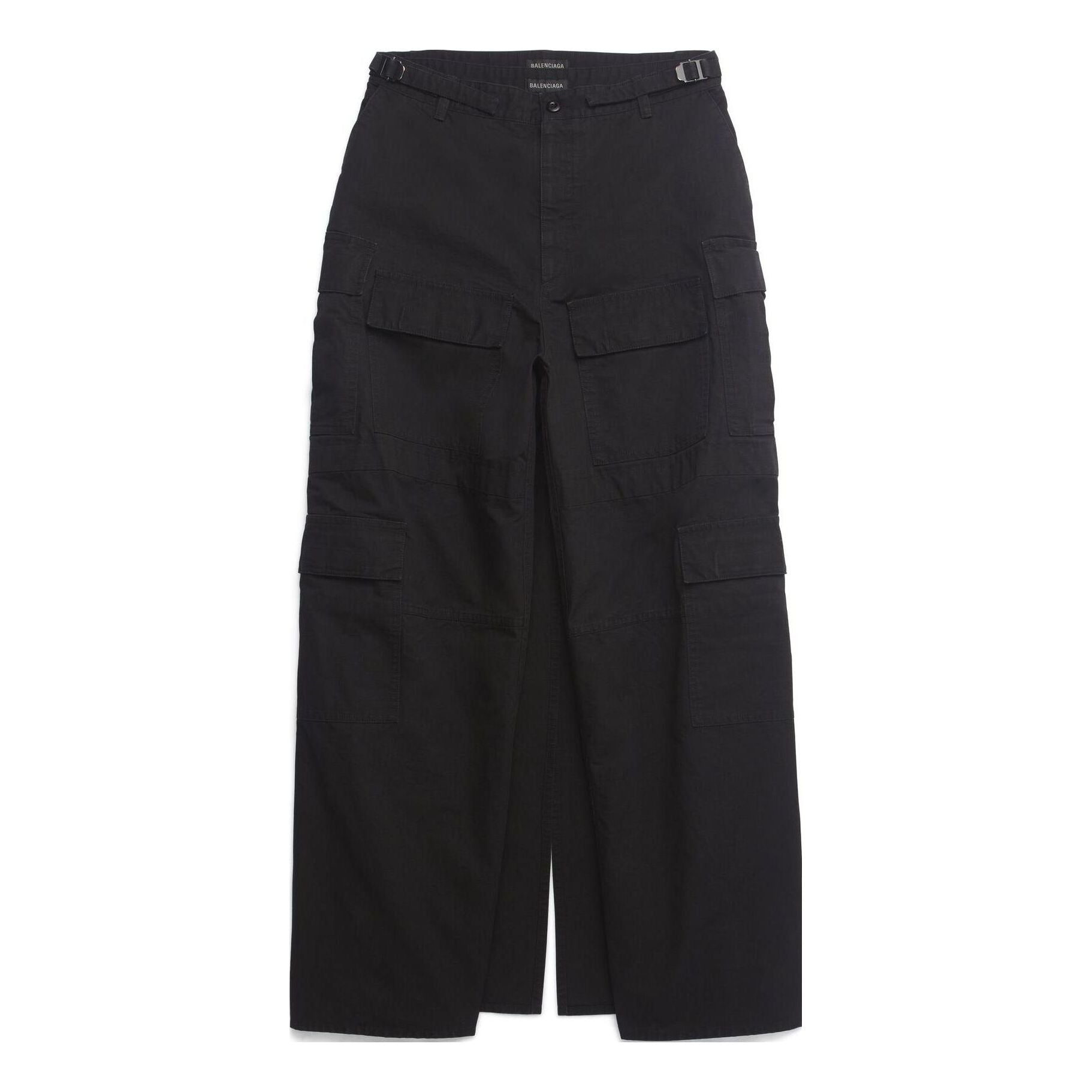 (WMNS) Balenciaga Apron Cargo Pants Skirt 'Black' 748599TKP271000