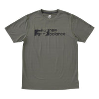New Balance Athletic Tee Asia Sizing 'Dark Green' AMT31074-DON
