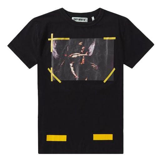 Off-White Black White 7 Short Sleeve Black OMAA002F161850361099