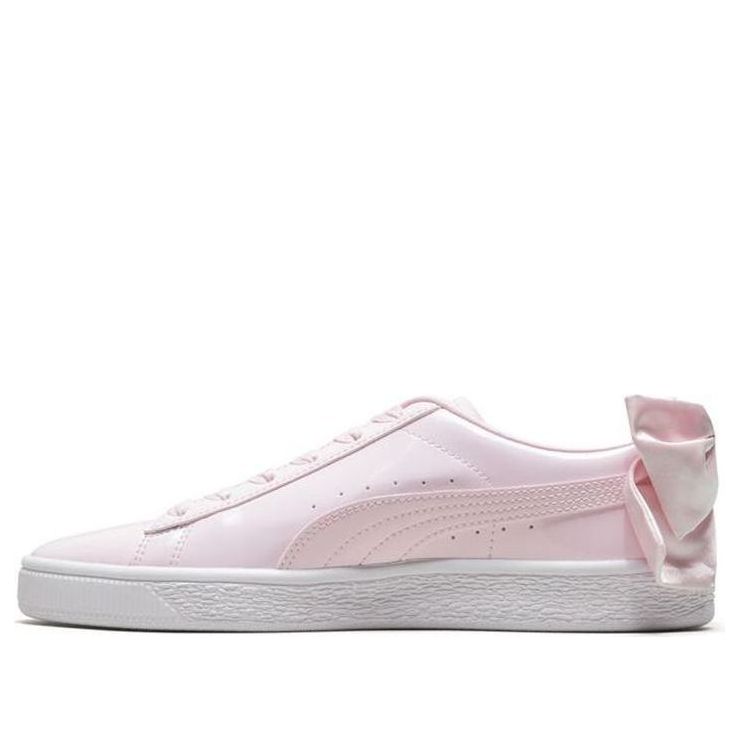 (WMNS) PUMA Basket Bow 'White Pink' 368118-03