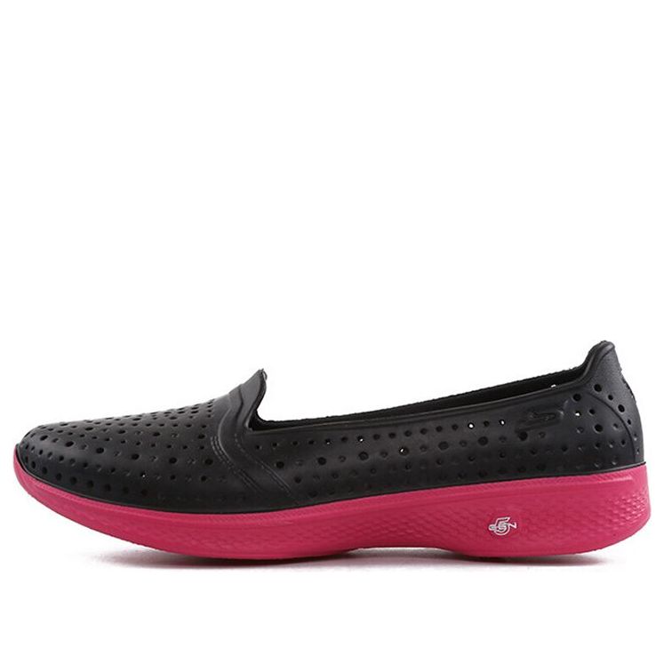 (WMNS) Skechers H2 Go Loafers Black/Pink 14690-BKHP
