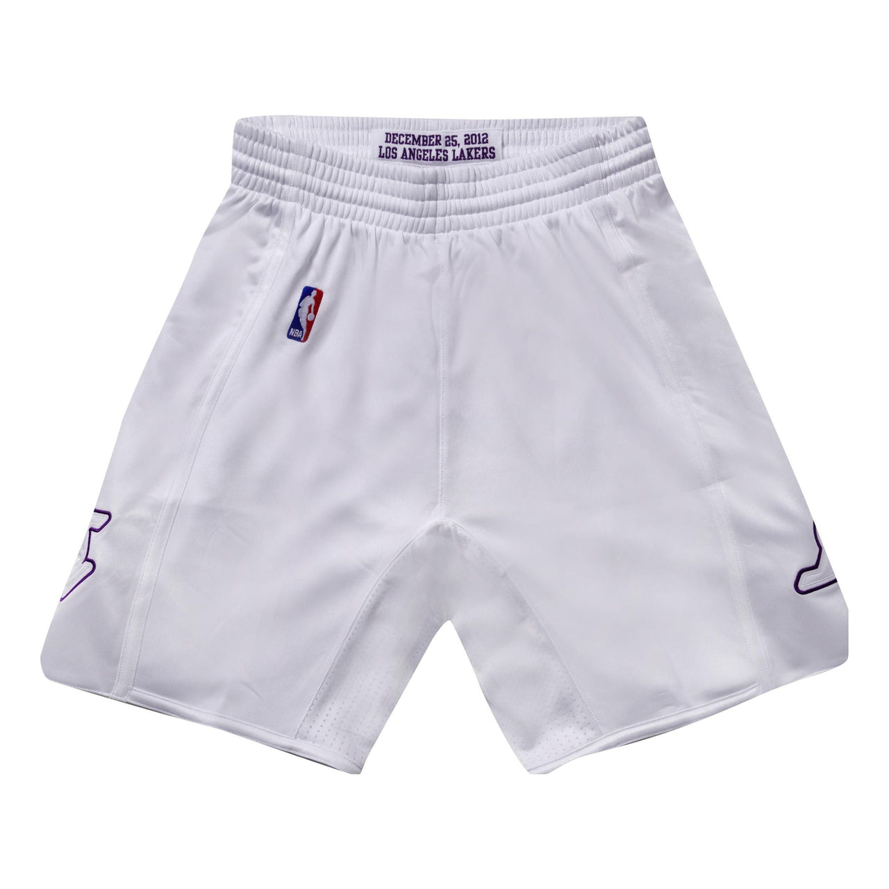 Mitchell & Ness NBA Authentic Christmas Day Los Angeles Lakers 2012-13 Shorts 'White' ASHR4972-LAL12PPPWHIT