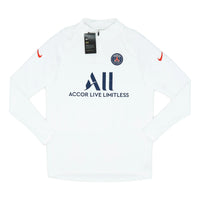 Nike x Paris Saint-Germain 2020-21 Player Issue 1/4 Zip Training Long Sleeve T-shirt 'White' CI5107-103