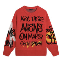 Li-Ning CF Mars Graphic Crew Neck Sweater 'Red' AMBS187-4