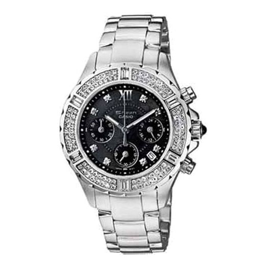 CASIO SHEEN Waterproof Stainless Steel Strap Black Analog SHN-5503D-1ADR