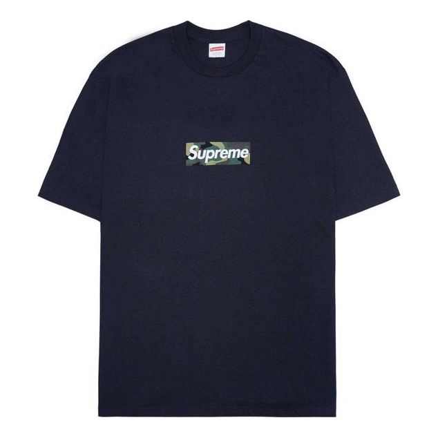 Supreme FW23 Box Logo T-Shirt 'Navy' 168421