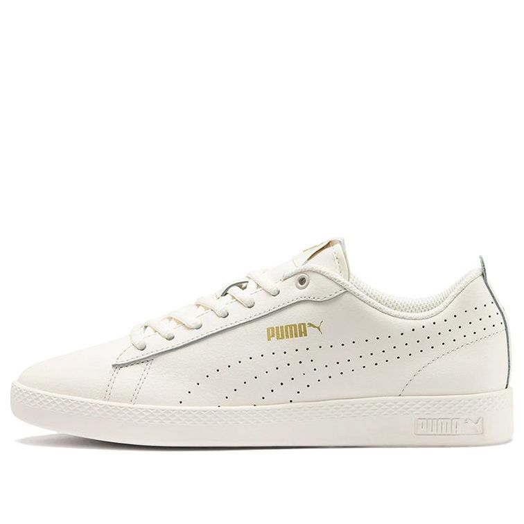 (WMNS) PUMA Smash Perf Leather White 365216-10