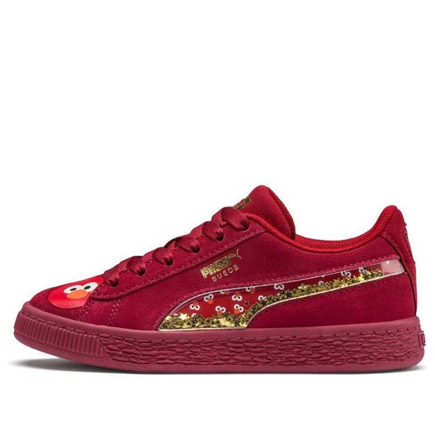 (PS) SESAME STREET 50 x PUMA Suede Statement Leisure Sneakers Red 370383-02