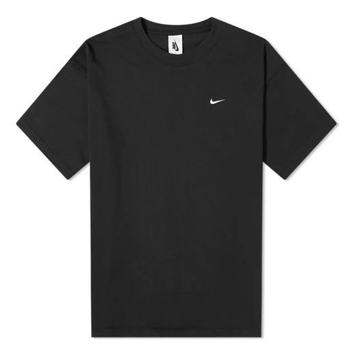 Nike lab Swoosh Tee Chest Small Logo Short Sleeve Black CU8126-010