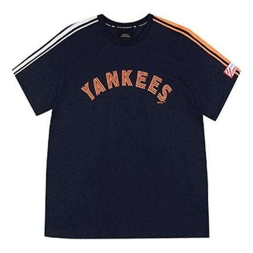 MLB Yankees Alphabet Short Sleeve Unisex Navy Blue 31TSCG931-50N