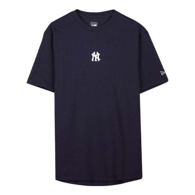 New Era NY Pattern Printing Short Sleeve Unisex Navy Blue 11929680
