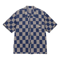 Stussy x OUR LEGACY Work Shop Box Shirt Shortsleeve 'Grey Blue' WS2222BBG
