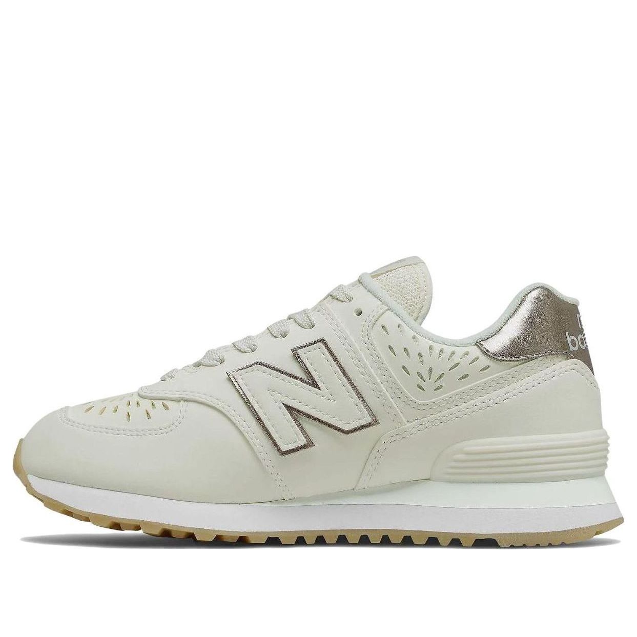 (WMNS) New Balance 574 Series Low Tops Retro White WL574SBA