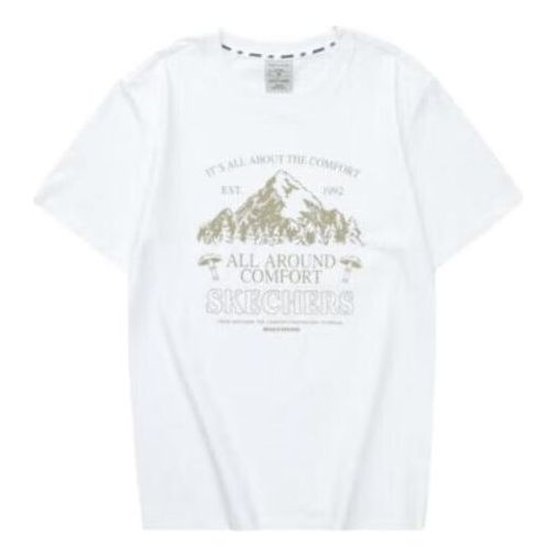 Skechers Graphic Tee 'White Tan' L223U052-0019
