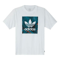 adidas originals Blue Printing Short Sleeve White EC7361