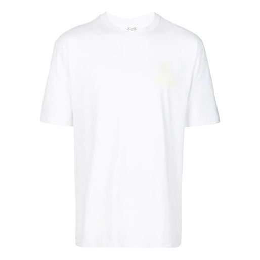 Men's PALACE Tri-Downer Printing Short Sleeve White P17TS164