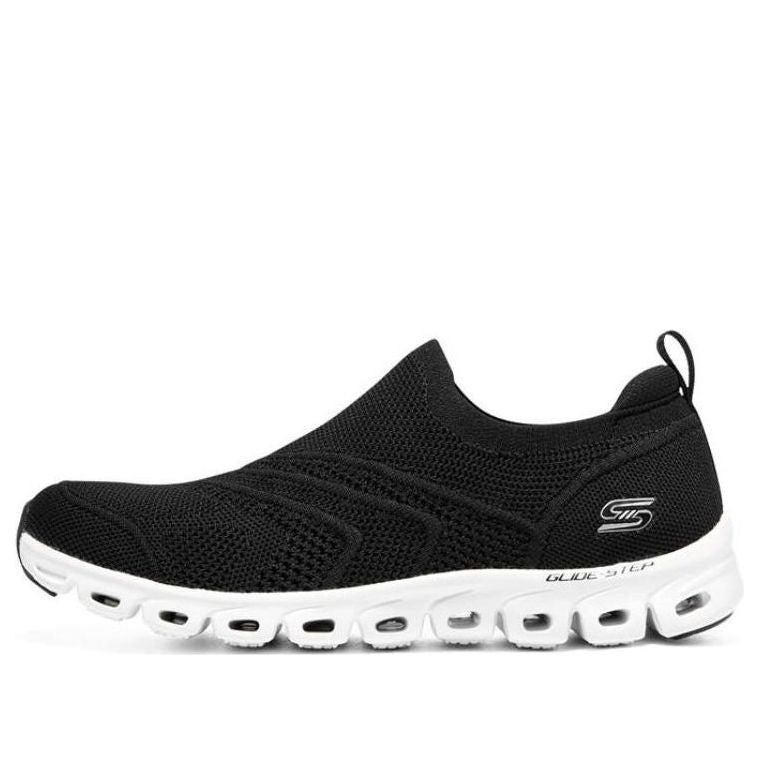 (WMNS) Skechers Glide Step 'Black White' 104330-BKW