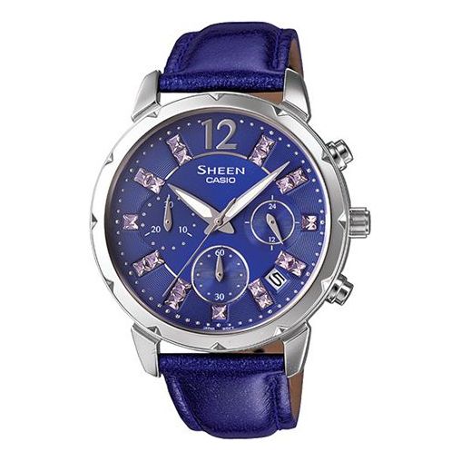 CASIO Female SHEEN Japan / South Korea Fashion Waterproof Blue Analog SHE-5024BL-6A