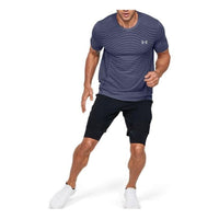Men's Under Armour Seamless Wave Short Sleeve Blue 1351450-497