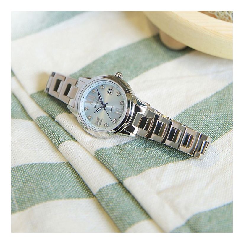 Casio Sheen Waterproof Analog Watch 'Sapphire Crystal Blue' SHE-4522D-2AUPR