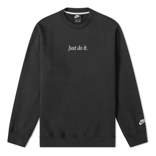 Nike Sportswear JDI Fleece Crew Sweatshirt For Men Black CD0414-010