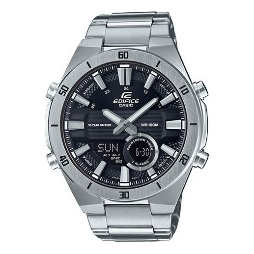 CASIO Quartz Waterproof EDIFICE Black Watch Dial Mens Black Analog/Digital Combo ERA-110D-1A2021