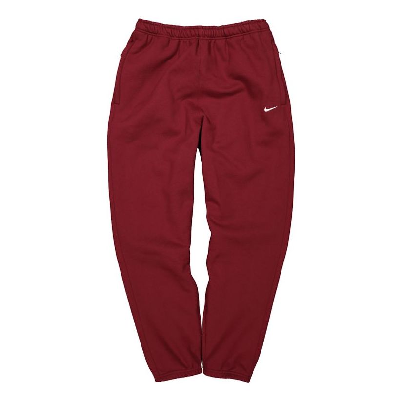 Nike Lab Pant Knit Sports Long Pants Red Wine red CD6394-677
