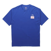 Li-Ning Paris fashion week SS20 Series Loose Round Neck Short Sleeve Navy Blue AHSQ269-2