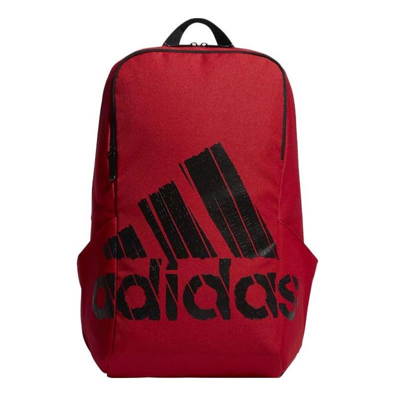 adidas Large logo Athleisure Casual Sports schoolbag backpack Unisex Red ED6891