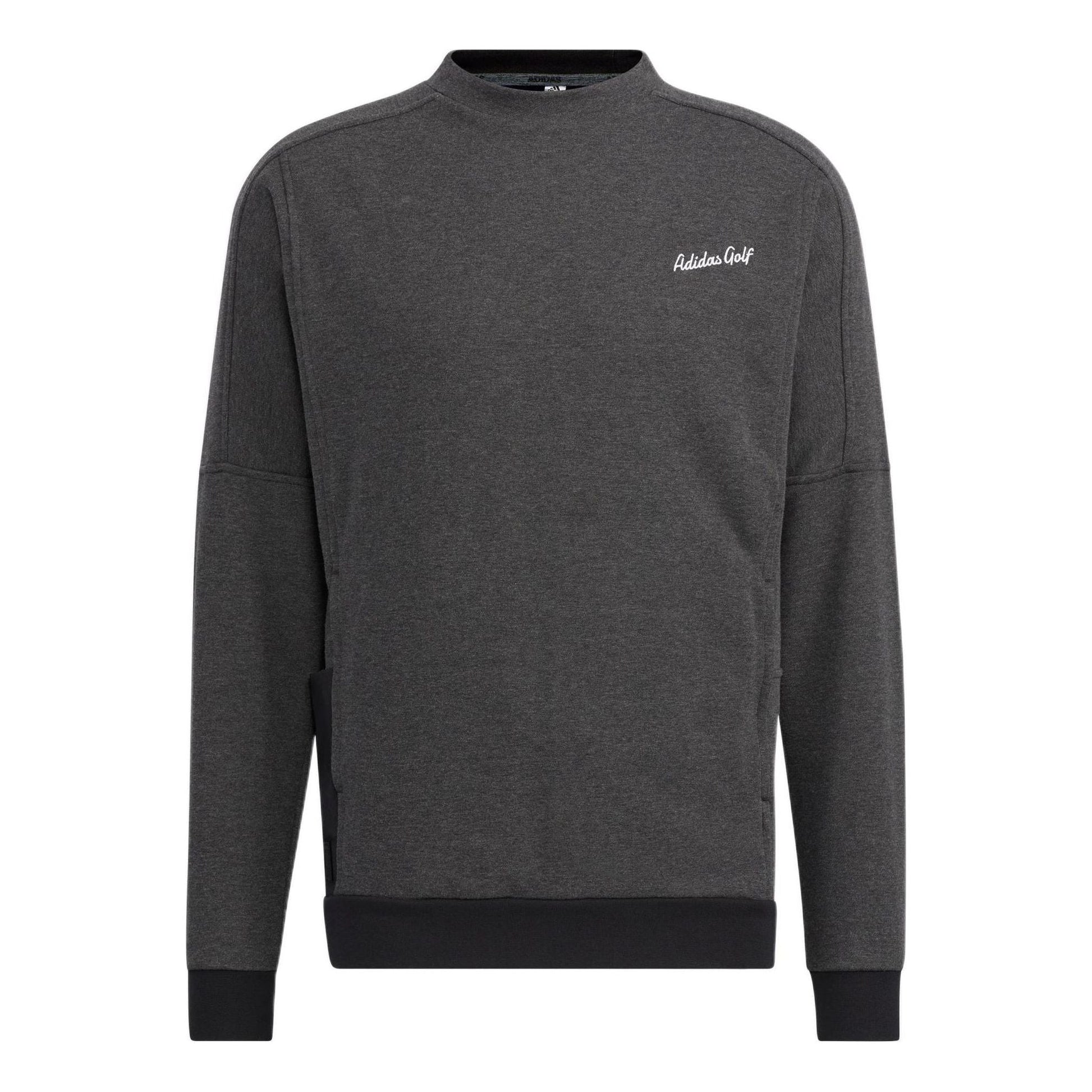 Men's adidas Gt Crew Sw Solid Color Alphabet Embroidered Pullover Long Sleeves Black HG3265