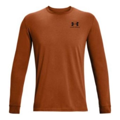 Under Armour Sportstyle Left Chest Long Sleeve T-shirt 'Brown' 1329585-292