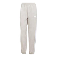 (WMNS) adidas Train Essentials 3 Stripes Woven Pants Asia Sizing 'Beige White' JD6522