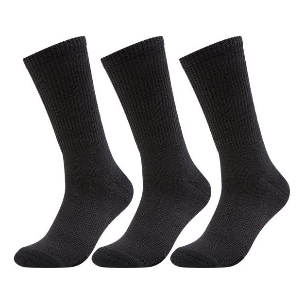 PUMA Fleece Lined Long Sock 3 Pair 'Black' 100002546-001