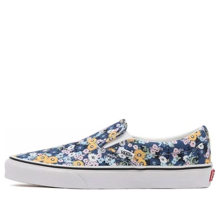 Vans Floral Classic Slip-On 'Blue Yellow' VN000XG8AS2