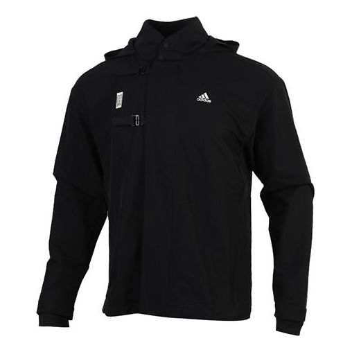 Men's adidas WJ HTT Casual Sports Black Jacket GM4464