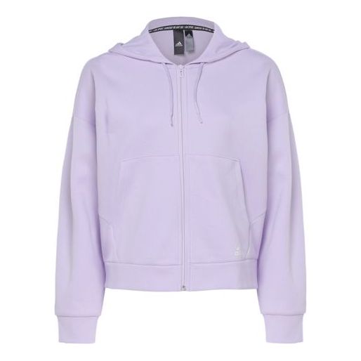 (WMNS) adidas Mh 3S Dk Hooded Jacket Purple FI2858