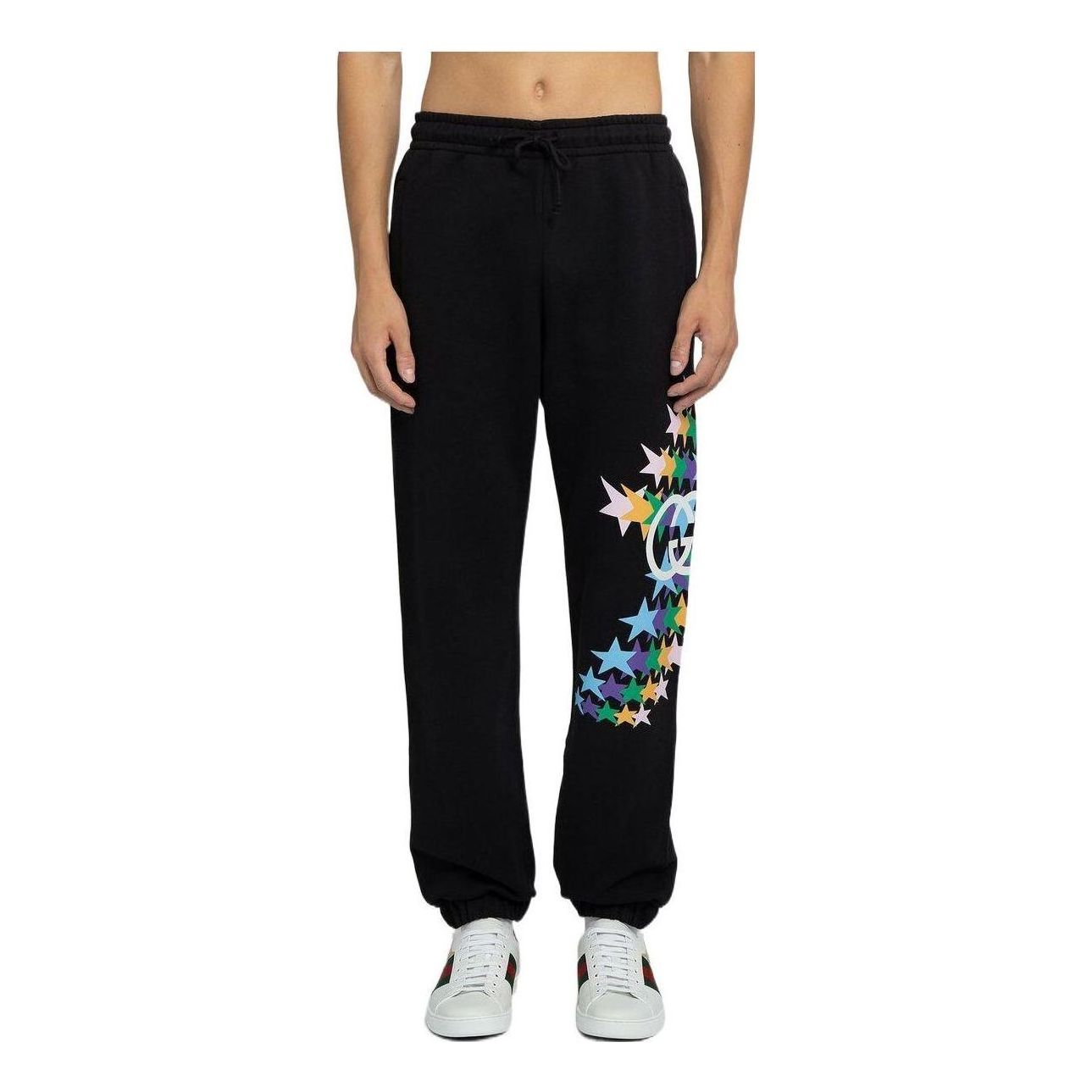 Gucci Off-White Graphic Print Lounge Pants 'Black' 663246-XJDOV-1082